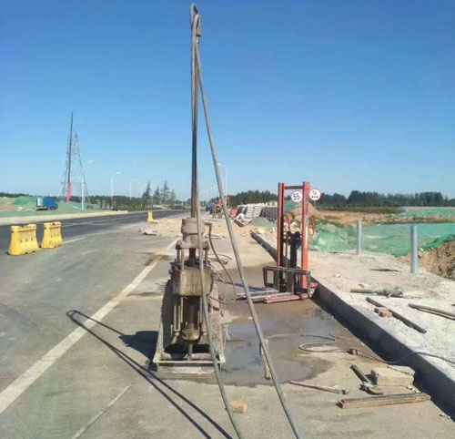 大名公路高聚物注浆加固